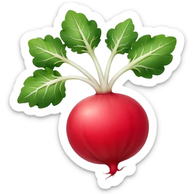 radish UK plant sticker