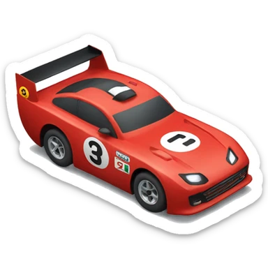 red race car sticker