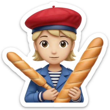 A Pokémon based on the theme of France  sticker