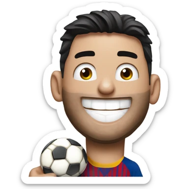Messi con su copa del mundial sticker