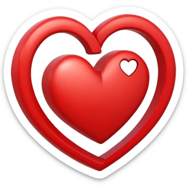 heart spiral sticker