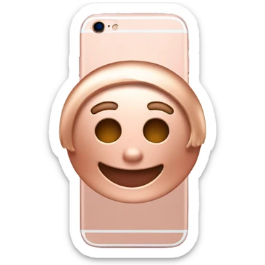 rose gold iphone pro sticker