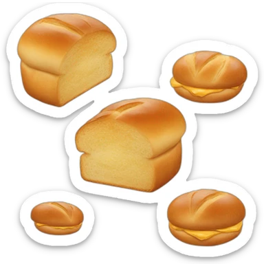 Bäcker backt Brötchen  sticker