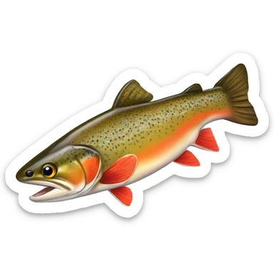 Brook trout sticker