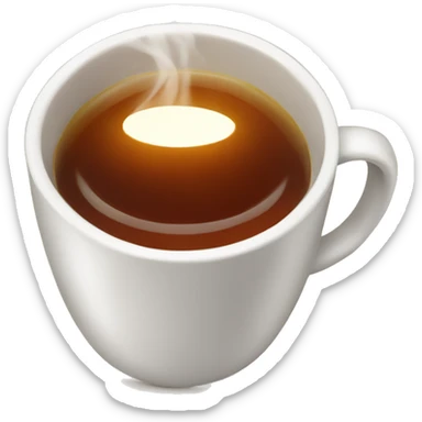 Hot cup of tea sticker