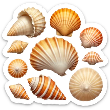 Conchas e sol sticker