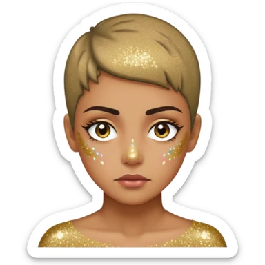 Glitter killer sticker