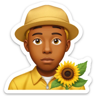 Tyler the creator with sunflower sticker