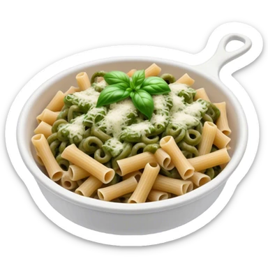 Baked pesto pasta sticker
