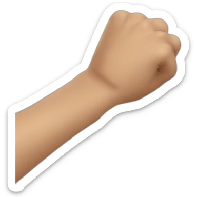 Wrist with pain sign at the site post boxing workout  sticker