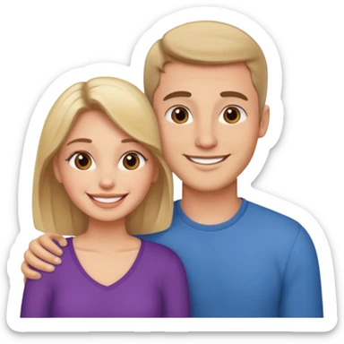 beautiful loving couple sticker