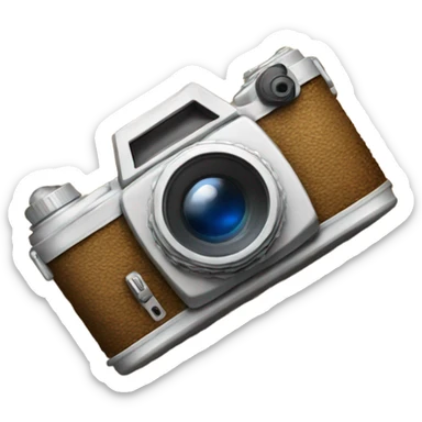 camera laying on the beach sand sticker