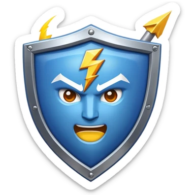 generate an emoji of an ipl team gujarat titans using this emoji's 💙🛡️⚡ sticker