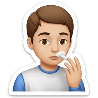 White powder being snorted  sticker