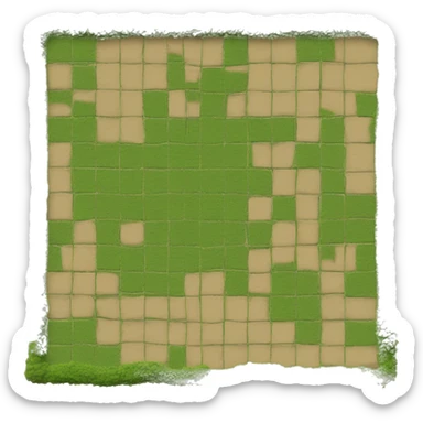 Plot of land cubic sticker