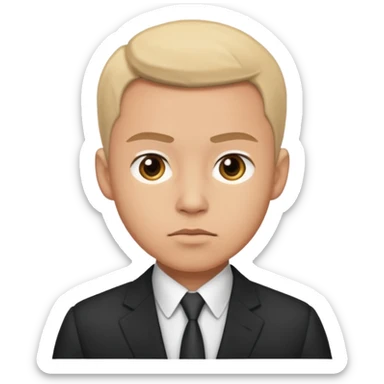 DAILY ROUTINE A GUY AT WORKPLACE sticker