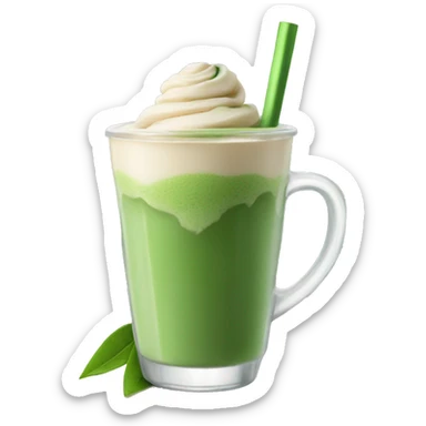 ice matcha latte sticker