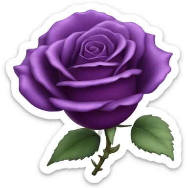 Purple rose  sticker