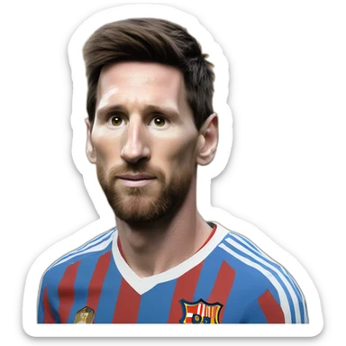 Messi world champion sticker