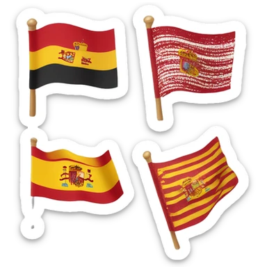 Bandera republicana española roja Amira  sticker