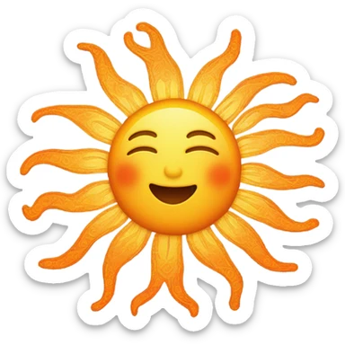 Aesthetically sun  sticker
