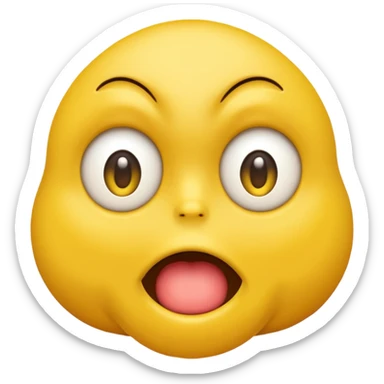 Cringe emoji sticker