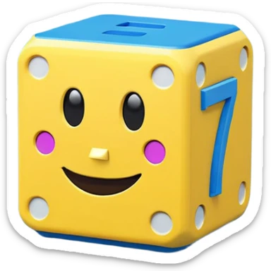 Numberblock 75 sticker