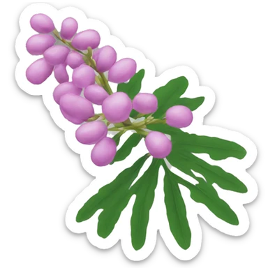 mimosa flower sticker
