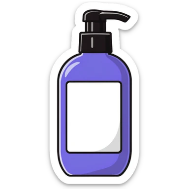 shampoo bottle sticker