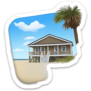 Mark in South Carolina beach  sticker