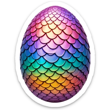 generate realistic detailed dragon egg sticker
