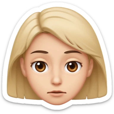 rolling eyes shaking gead sticker