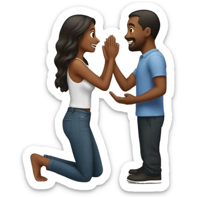 marriage proposal sticker