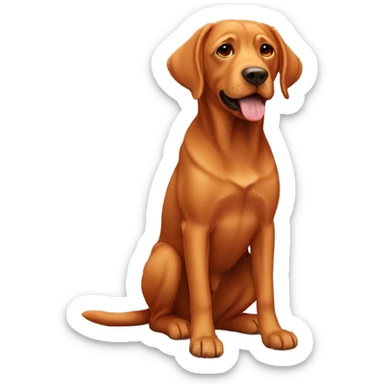 Red lab  sticker