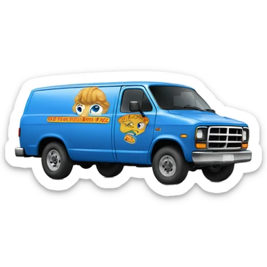 blue Dodge RAM Van Oh-Kay Plumbing & Heating 1986  sticker