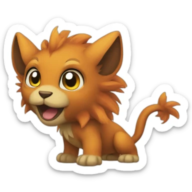 litleo the pokemon sticker