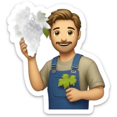 grape harvest sticker