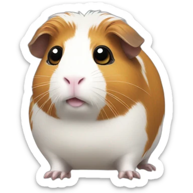 Guinea pig robot sticker
