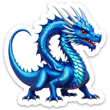 Blue dragons sticker