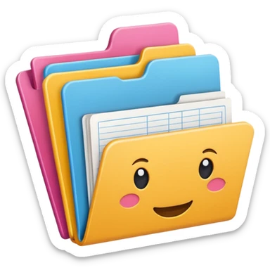 carpeta de recursos sticker