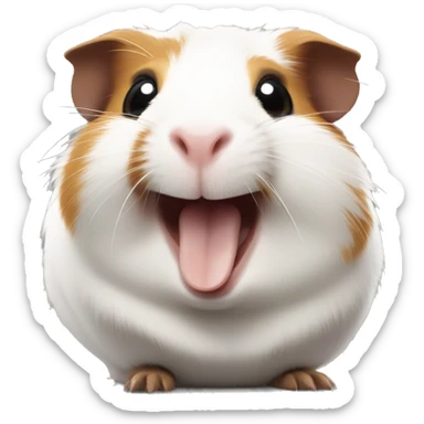 Guinea pig laughing sticker