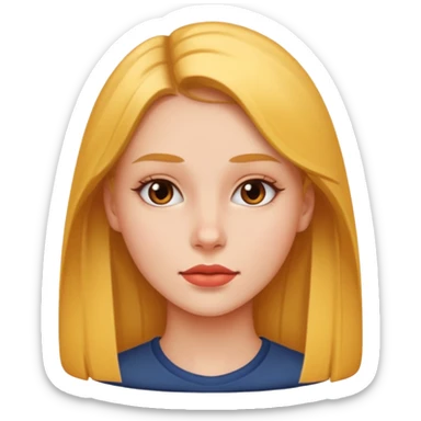 Girl with insane jaw line sticker