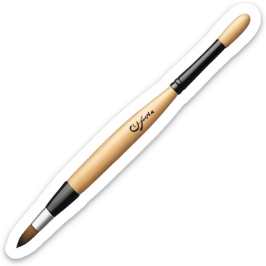 Calligraphy Brush – Long thin brush with ink on tip. sticker