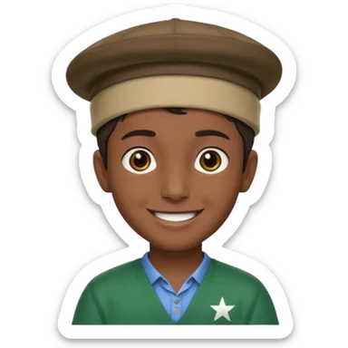 pakistan boy wearing pakool sticker