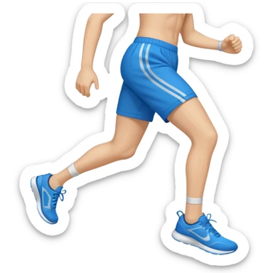 shorts with motion lines sticker