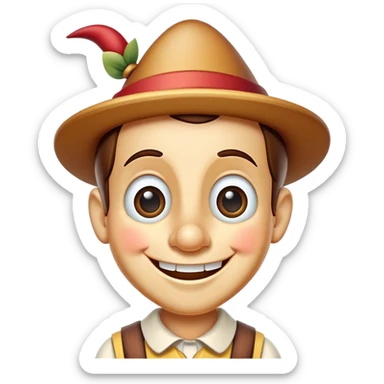 classic Pinocchio sticker