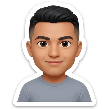 Peruvian man fade hair cut 25 year old  sticker