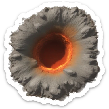 crater blast impact zone sticker