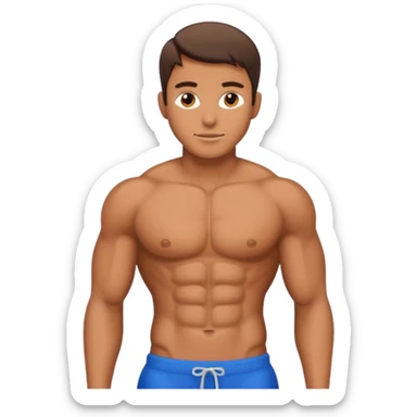 6 pack abs sticker