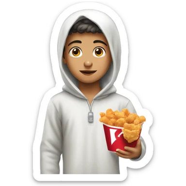 A Palestinian child boycotting kfc  sticker